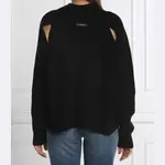 Свитер оверсайз Moron с добавлением шерсти John Richmond, черный - фото 2