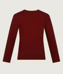 Лонгслив regular fit Guess, бордовый - фото 2