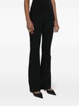 Courrèges расклешенные креповые брюки, черный - фото 3