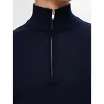 Свитер Selected Tray half zip, синий - фото 6