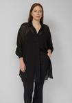 Блуза QS Button-down blouse, Schwarz/Black - фото
