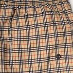 Шорты детские Burberry в мелкую клетку, хаки - фото 4