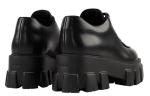 Кроссовки monolith brushed leather lace-up shoes 'black' Prada, черный - фото 4