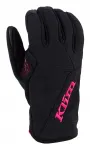 Перчатки Versa Klim, черный/ярко-розовый - фото