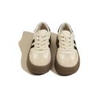 Низкие кеды для скейтбординга SNOWELF, экрю на платформе - фото 4