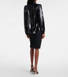 Блуза с бантиком Self-Portrait, черный - фото 3