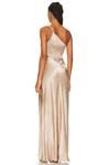Платье макси Shona Joy La Lune Asymmetrical Gathered, золотой - фото 4
