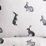 Постельное белье Homla RABBITS ESSENTIALS, белый - текстиль - 160 x 1 x 200 см - фото 3