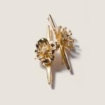 Металлические заколки с кристаллами MIU MIU, золотой - фото 3