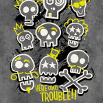 Пододеяльник Trouble Grey Single Digital Amo Lacasa, серый - фото 3