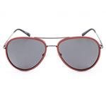 Серебряные пластиковые солнцезащитные очки Timberland - фото 2