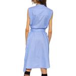 Футболка без рукавов с принтом логотипа Burberry, светло-фарфорово-голубой - фото 5