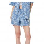 MLB Женские джинсовые шорты Light Sky Blue - фото 5