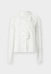 Блуза VILA VIKABU RUFFEL NECK, Birch/Off-White - фото 5