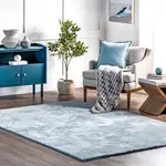 Ковер Loni Solid Shag Area Rug nuLOOM, 152x244 см, белый - фото 59