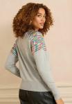 Джемпер Love & Roses REGULAR FIT-SEQUIN V-NECK , Grey Rainbow/Grey - фото 2