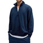 Свитшот с молнией до половины Steady State Мужской Lululemon, Костяной Белый/BONE - фото 4