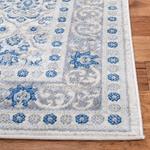 Ковер SAFAVIEH, 275 x 366 см, Brentwood Collection, Ivory & Blue, Oriental Damask Trellis Design, Non-Shedding & Easy Care, идеален для помещений с высокой проходимостью в гостиной, спальне (BNT870A) - фото 3