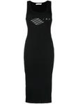IRO приталенное платье с логотипом, черный - фото