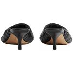 Туфли женские Bottega Veneta на маленьком каблуке, черный - фото 4