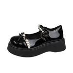 Туфли Мэри Джейн на платформе женские CPXO, Gloss Black - фото