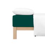 Простыня Schlafgut темно-зеленый, 180-200/200-220 см - фото 2