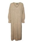 Вязаное платье VERO MODA Jupiter, mottled beige - фото