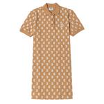 MLB Женское платье с коротким рукавом цвета хаки - фото