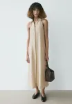 Платье-Рубашка миди Massimo Dutti, Beige - фото