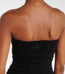 Платье-бюстье из тюля The Attico, черный - фото 5