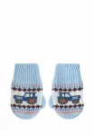 Вышитые варежки Jojo Maman Bébé, Blue Fairisle - фото