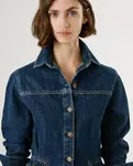 Короткое джинсовое платье обычного кроя Pepe Jeans, синий - фото 3