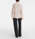 Шелковая рубашка Victoria Beckham, Blush - фото 3