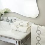 Полотенце для ванны Frette Links с вышивкой 100x150, бежевый - фото 4