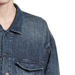 Джинсовая куртка мужская синяя Balenciaga, синий - фото 5