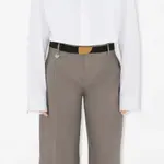 Кожаный ремень Burberry с гравировкой - фото 4