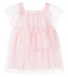 Платье из тюля в горошек Patachou, Pale Pink - фото