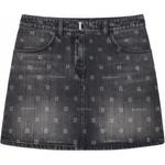Givenchy Черная джинсовая мини-юбка Women's Black - фото 3