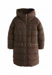Зимнее пальто SHOWER RESISTANT PADDED REGULAR FIT Next, коричневый - фото 7