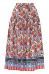 Юбка с принтом Heidi в белом цвете Multi EMILY LOVELOCK - фото 3