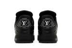 Кроссовки Louis Vuitton Trainer Embossed Monogram - Black, черный - фото 6