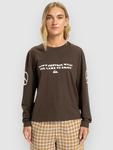 Лонгслив Quiksilver Standard Longsleeve, chocolate brown - фото
