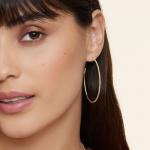 Большие серьги-кольца с бриллиантами (1/3 карата) Brilliant Earth - фото 3