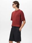 Футболка Single Cotton Boxy Fit Mango, Dark Red - фото 7