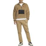 Куртка Nike Club Winter Half-Zip Fleece, коричневая - фото 4