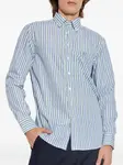 Вышитая полосатая рубашка ETRO, синий - фото 2