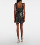 Мини-платье Benson с пайетками Simkhai, черный - фото 3