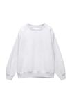 Толстовка PULL&BEAR OVERSIZED SEAM-DETAIL, Light Grey - фото 6