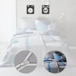 Наволочка сине-серая 80x80 см Erwin Müller - фото 5