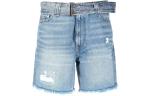 GANNI Джинсовые шорты женские голубые - фото 3